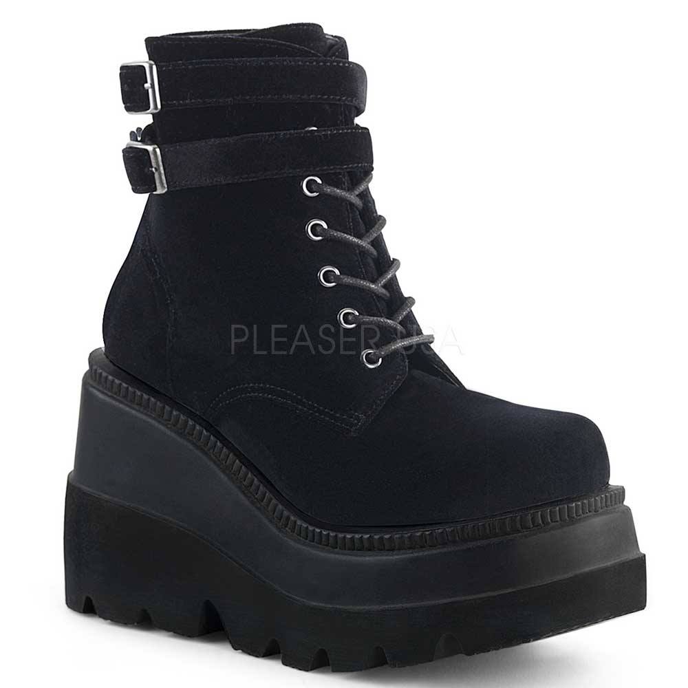DemoniaCult - SHAKER52 Platform Boots - Black Product image